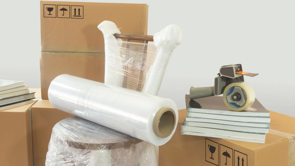 Gut verpacktes Umzugsgu